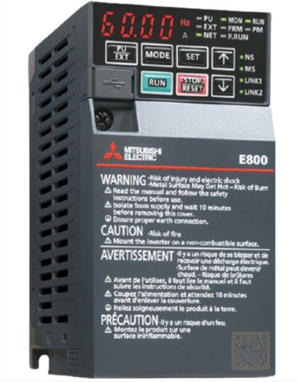Mitsubishi FR-E 840-0026-4-60 0. 75kW Compact Inverter 2.6A